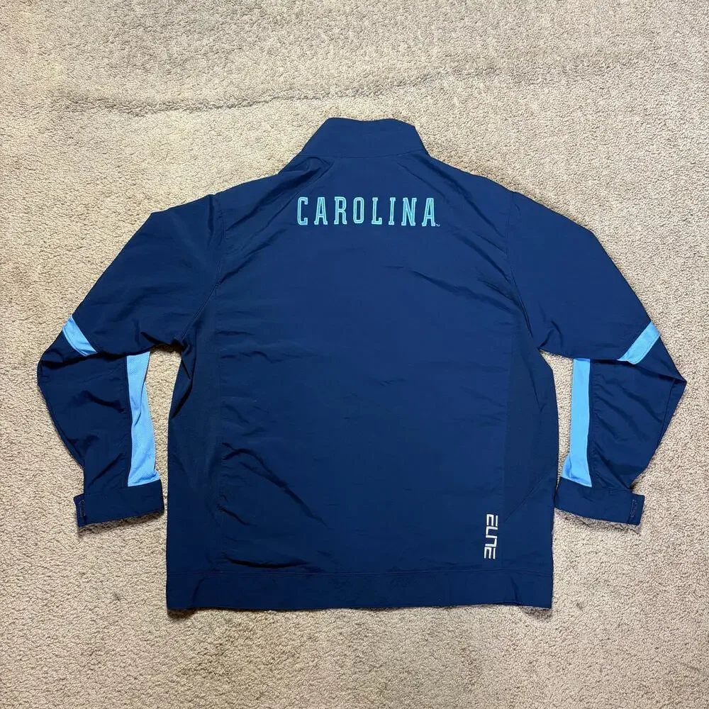 Jordan UNC North Carolina Embroidered Logo Drifit Windbreaker Zip Jacket Mens XL
